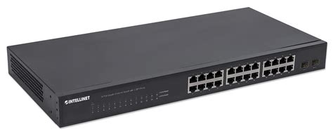 Intellinet 24-Port Gigabit Ethernet Switch with 2 SFP Ports (561044)