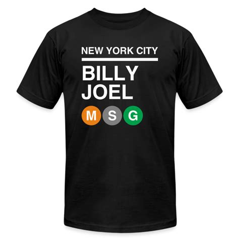 Billy Joel "MSG Subway" T-Shirt – Billy Joel Online Store