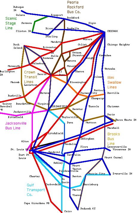 INTERCITY BUS ROUTES - HISTORY