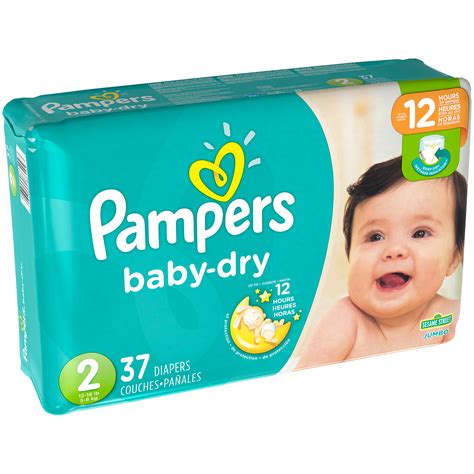 Pampers Baby-Dry Size 2 Diapers 37 ct Pack | La Comprita