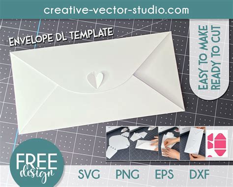 Free Envelope SVG Template | Creative Vector Studio