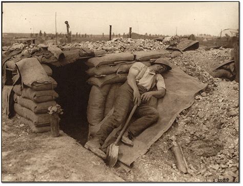 A Canadian miner resting after a heavy night's work, [ca. 1918]