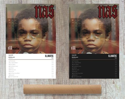 Nas Illmatic Album Cover Poster for Home Wall Art - Etsy