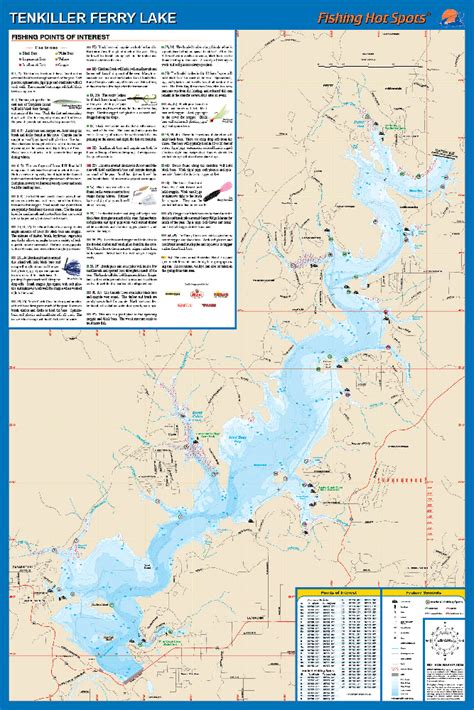 Tenkiller Ferry Lake Fishing Map - Bank2home.com