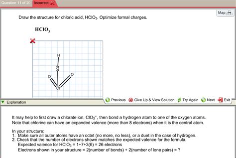 Solved: Draw The Structure For Chloric Acid, HClO_3. Optim... | Chegg.com