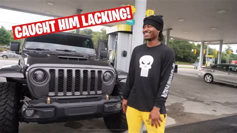 CAUGHT DUKE DENNIS AT GAS STATION IN HIS HELLCAT JEEP! - YouTube