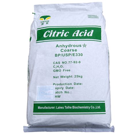 Citric Acid 25kg Bulk Sack - Balliihoo