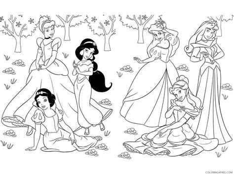 Disney Princess Coloring Pages Cartoons disney princess to print 14 Printable 2020 2390 ...