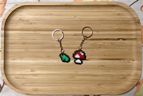 Perler Bead Keychains - Etsy