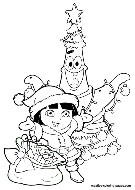 Dora The Snow Coloring Pages