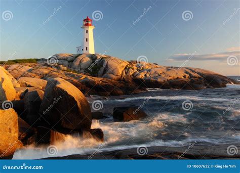 Peggy's Cove Lighthouse Stock Photography - Image: 10607632