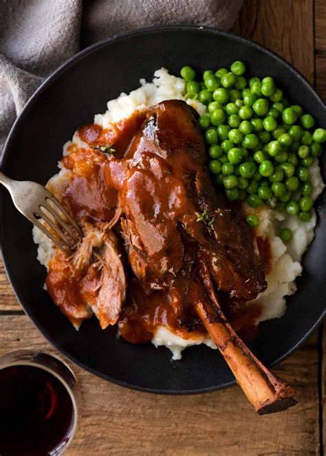 Slow Cooked Lamb Shanks in Red Wine Sauce | Recipe | Slow cooked lamb shanks, Recipetin eats ...