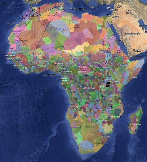 Africa’s ethnic diversity. - Maps on the Web