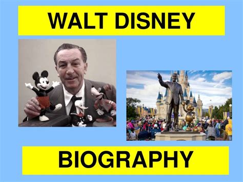 Walt disney biography