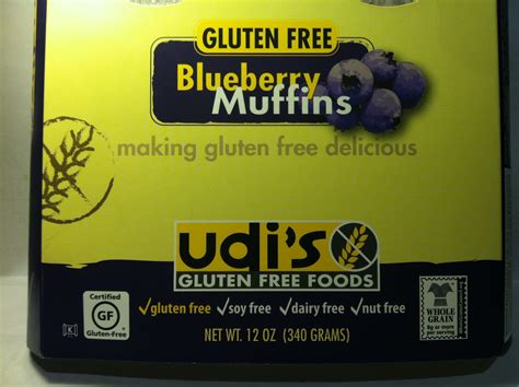 Crazy Food Dude: Review: Udi's Gluten Free Blueberry Muffins