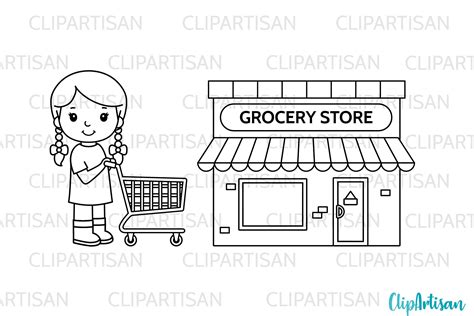 Grocery Store Clip Art, Groceries, Shopping, SVG (846883 ...