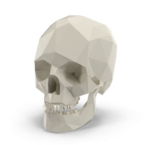 Low Poly Skull by PixelSquid360 on Envato Elements