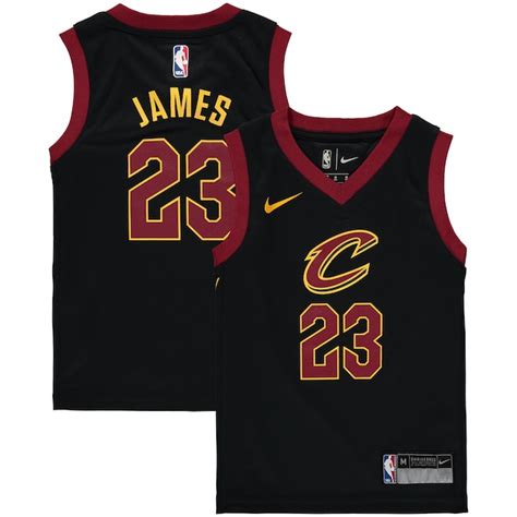 Preschool Cleveland Cavaliers LeBron James Nike Black Replica Jersey ...