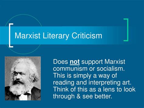 PPT - Marxist Literary Criticism PowerPoint Presentation - ID:436436