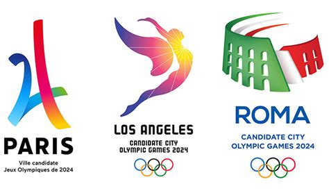 Paris La And Rome Unveil Official Logos For The 2024 Olympic Games ...