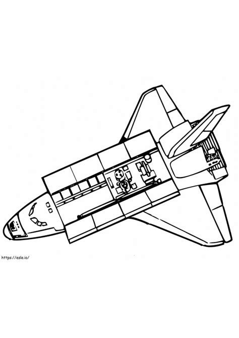 Printable Space Shuttle coloring page