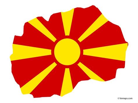 Flag Map of Macedonia | Free Vector Maps | Banderas del mundo, Arte de ...