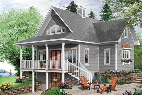 House Plan 034-01157 - Lake Front Plan: 1,573 Square Feet, 2 Bedrooms, 2.5 Bathrooms | 1000 ...