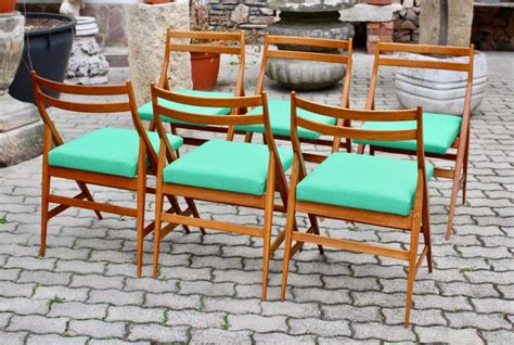 Mid-Century Modern Vintage Wood Dining Chairs Piero Bottoni Attributed, Italy For Sale at ...