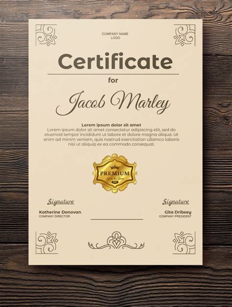 Google Docs Certificate Templates