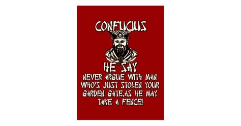 Funny Confucius he say Postcard | Zazzle