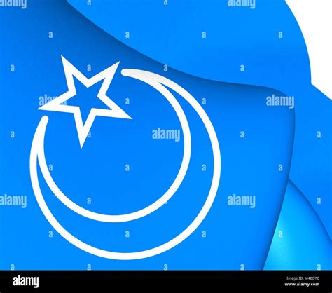 Flag of Second East Turkestan Republic Stock Photo - Alamy