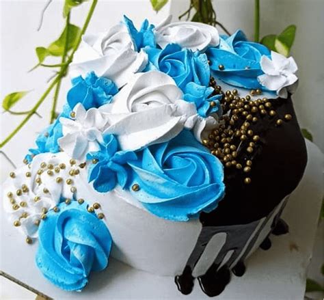 Blue Rose Birthday Cake Ideas Images (Pictures)