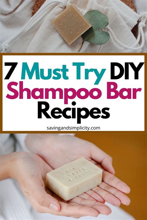 7 Amazing Shampoo Bar Recipes For All Hair Types - Saving & Simplicity