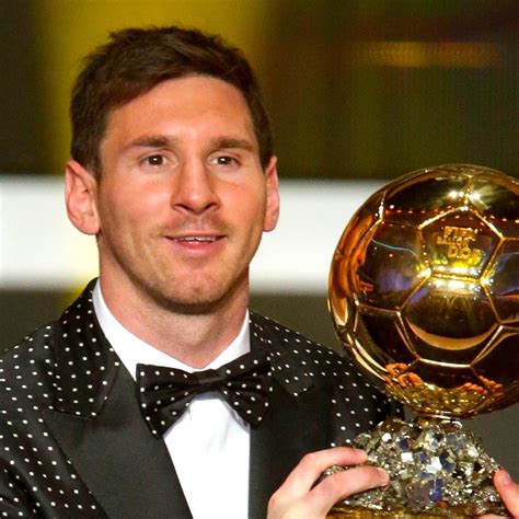 Lionel Messi Wins 2012 Ballon d'Or Award | Bleacher Report | Latest ...