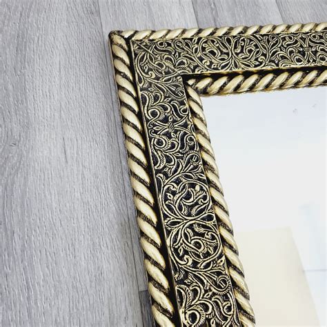 Rectangle Mirror With Gold Frame Brass Rectangle Wall Mirror - Etsy