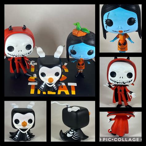 Sharing my latest customs-Jack, Sally and Zero all ready for Halloween ...