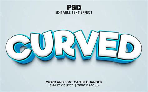 Curved Text Effect | Photoshop PREMIUM PSD File