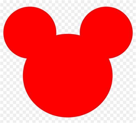 Mickey Mouse Ears Clip Art - Red Mickey Head, HD Png Download(1400x1400 ...