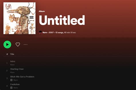 Korn "Untitled" Unavailable