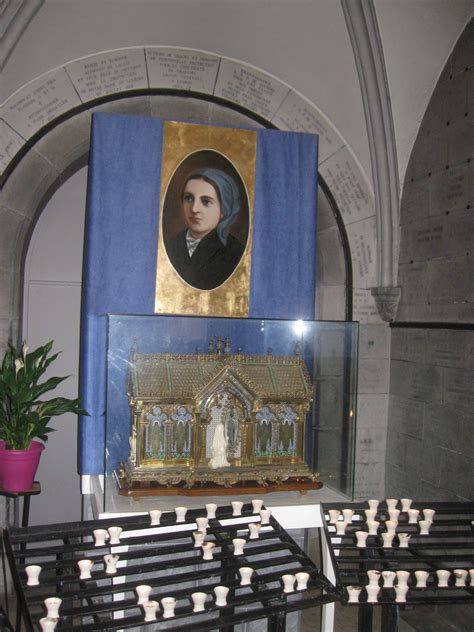 The holy reliquary at Lourdes holding a relic of the bones of St ...