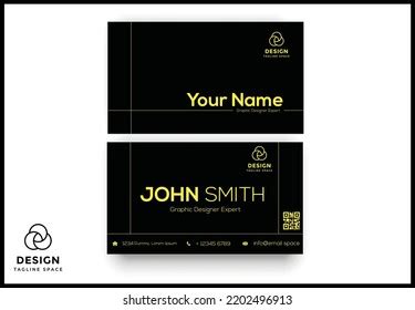 Black Business Card Design Template Perfect Stock Vector (Royalty Free) 2202496913 | Shutterstock