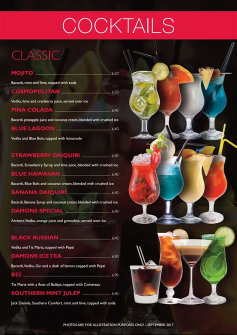 Damons - Cocktail Menu by PaulStafford - Issuu