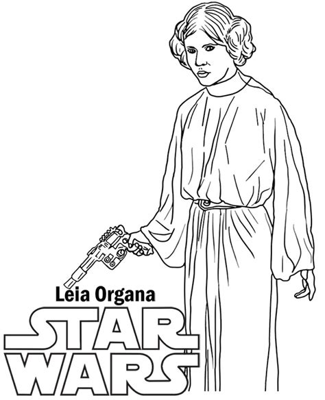 Princess Leia Coloring Sheets Coloring Pages