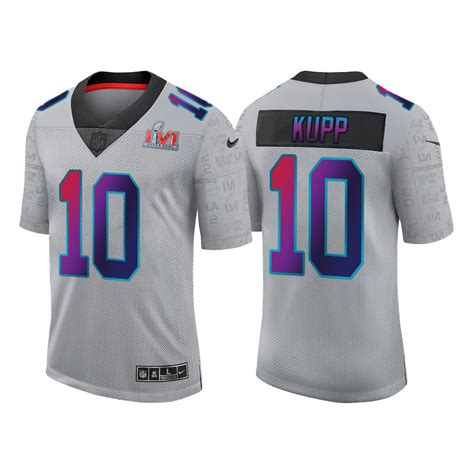 New Los Angeles Rams #10 Cooper Kupp 2022 Grey Super Bowl LVI Jersey