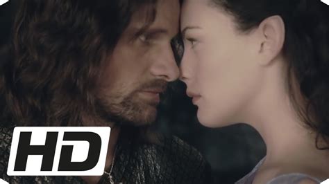 Aragorn and Arwen Kiss - The Lord of the Rings: The Two Towers HD - YouTube