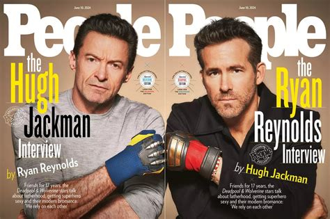 Hugh Jackman and Ryan Reynolds | People Magazine | June 2024 - Ryan ...