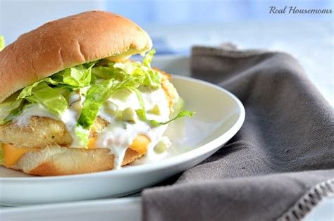 Fish Fillet Sandwich with Homemade Tartar Sauce ⋆ Real Housemoms