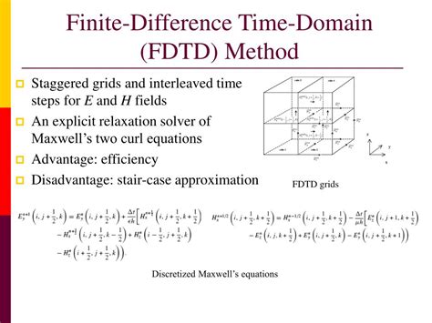 PPT - Time-Domain Finite-Element Finite- Difference Hybrid Method and ...