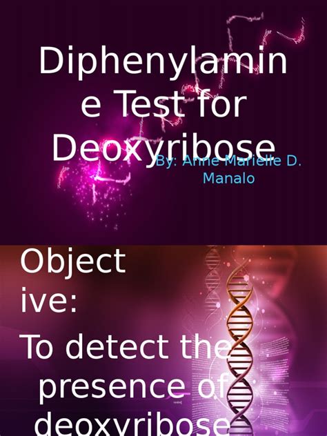 Diphenylamine Test | Histone | Dna