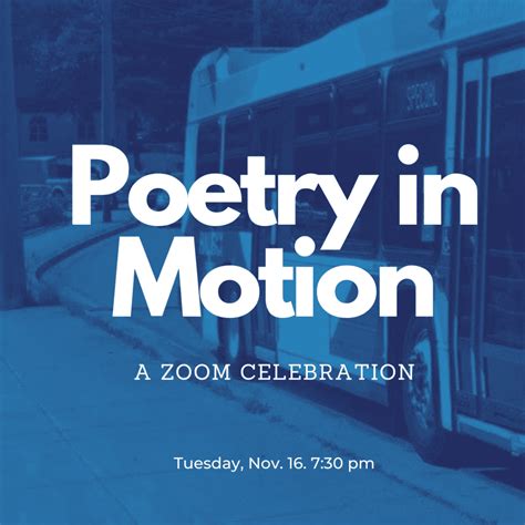 Poetry in Motion Celebration – Writers’ Federation of Nova Scotia